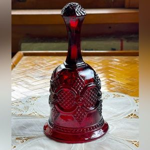 Vintage Avon Cape Cod ruby glass bell